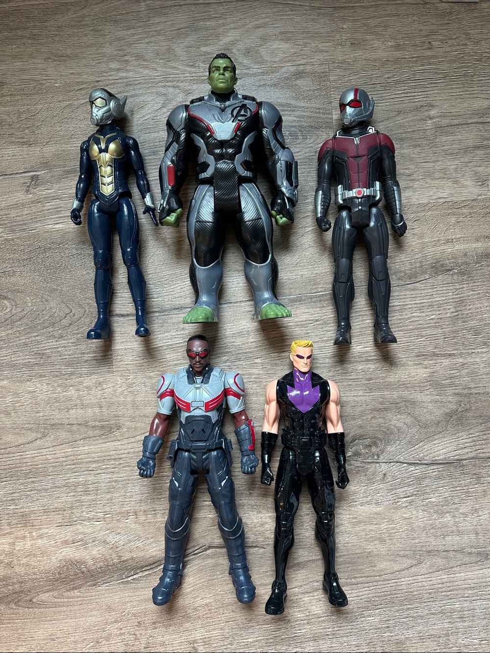 Marvel Action Figure Set - Green, Navy, Red, Black, Purple